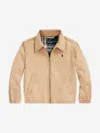 Polo Ralph Lauren Kids' Bayport Cotton Bomber Jacket In Beige