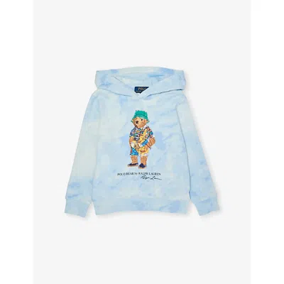 POLO RALPH LAUREN BOYS' BEAR KNIT COTTON-BLEND HOODY