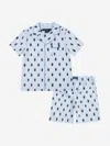 Polo Ralph Lauren Boys Bear Short Pyjamas Set In Blue