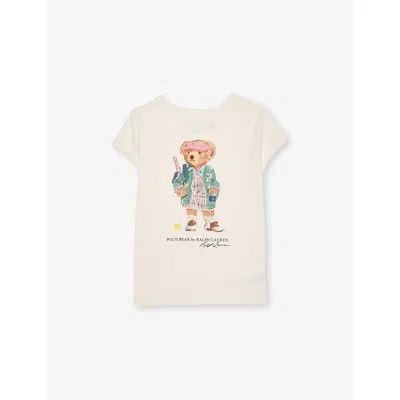 Polo Ralph Lauren Kids' Nevis Boys' Bear Short-sleeves Cotton-jersey T-shirt