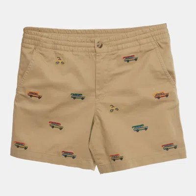 Pre-owned Polo Ralph Lauren Boys Brown Embroidered Shorts 14yrs