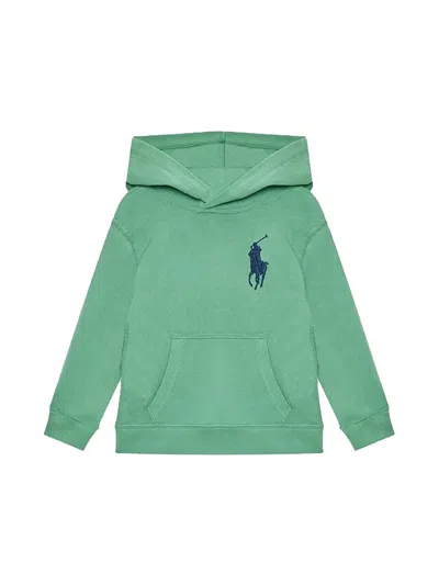Polo Ralph Lauren Boys' Classic Long Sleeve Hoodie In Green