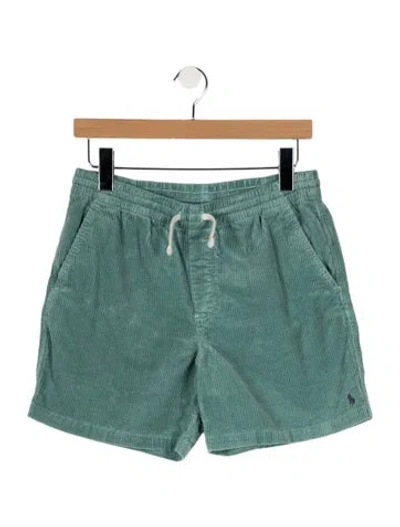 Pre-owned Polo Ralph Lauren Kids' Boys' Corduroy Shorts In Green