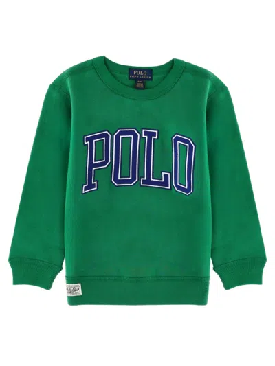 Polo Ralph Lauren Boys Cotton-blend Knit Sweatshirt In Green