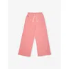 Polo Ralph Lauren Faded Peony Boys' Drawstring Straight-leg Cotton-blend Jogging Bottoms In Pink