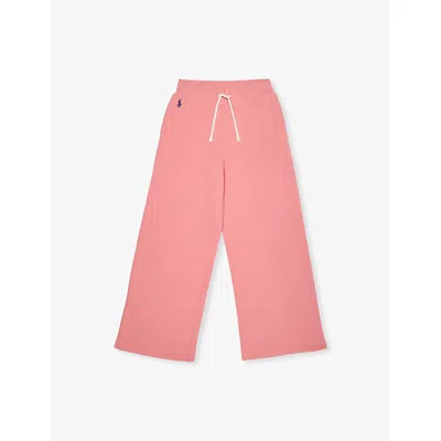 Polo Ralph Lauren Kids' Faded Peony Boys' Drawstring Straight-leg Cotton-blend Jogging Bottoms