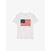 Polo Ralph Lauren Flag Cotton Jersey Tee In White