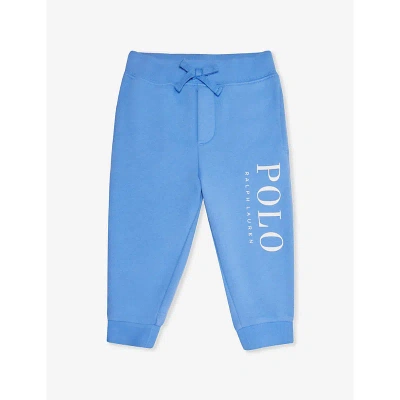 Polo Ralph Lauren Boys Hrb Is Blu Kids Boys' Brand-print Straight-leg Cotton-blend Jogging Bottoms