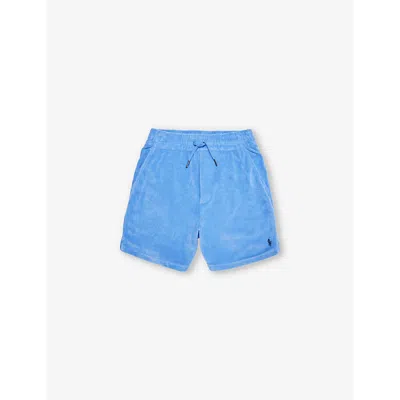 Polo Ralph Lauren Boys Hrb Is Blu Kids Boys' Logo-embroidered Towelling Cotton-blend Shorts