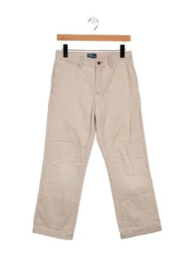 Pre-owned Polo Ralph Lauren Kids' Boys' Khaki Straight Leg Pants In Neutrals