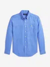 Polo Ralph Lauren Big Boys Linen Shirt In Blue