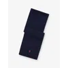 Polo Ralph Lauren Kids' Navy Boys' Logo-embroidered Wool Scarf L/xl In Blue