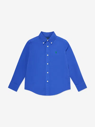 Polo Ralph Lauren Kids' Boys Logo Sport Shirt In Blue