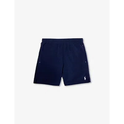 Polo Ralph Lauren Boys Vy Kids X Wimbledon Boys' Recycled Polyester-blend Shorts In Navy