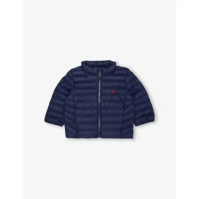 Polo Ralph Lauren Kids' Newport Navy Boys' Padded Brand-embroidery Shell Jacke In Blue