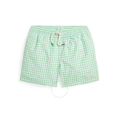 Polo Ralph Lauren Boys Polo Pony Swim Shorts In Green