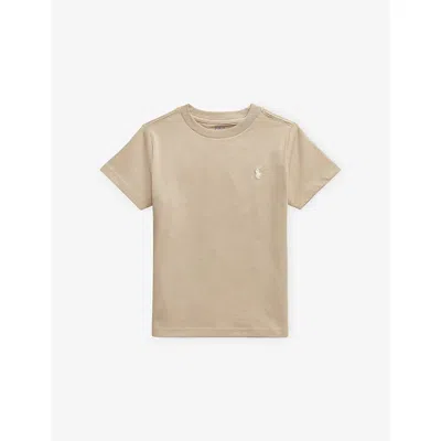 Polo Ralph Lauren Kids' Boys' Polo Pony-embroidered Cotton-jersey T-shirt Khaki