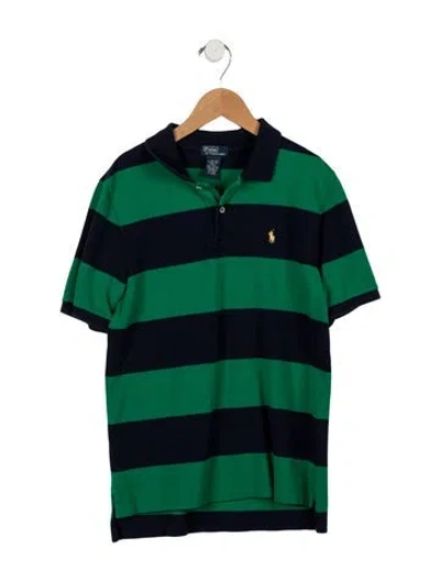 Pre-owned Polo Ralph Lauren Kids' Boys' Short Sleeve Polo Shirt In Green