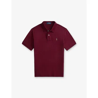 Polo Ralph Lauren Kids' Boys' Soft Logo-embroidered Cotton Polo Shirt Classic Wine