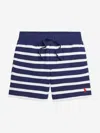 Polo Ralph Lauren Striped French Terry Short In Blue