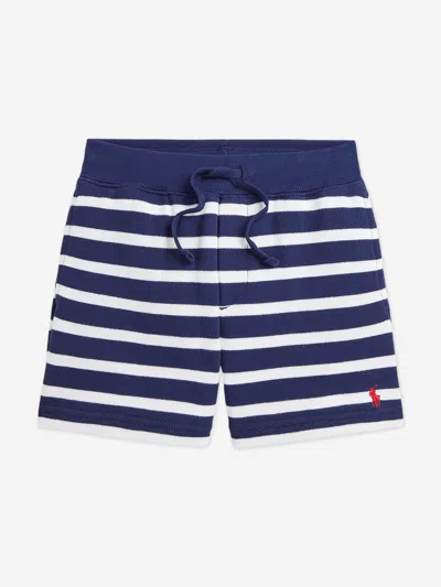POLO RALPH LAUREN RALPH LAUREN BOYS STRIPED LOGO SHORTS