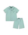 Polo Ralph Lauren Boys' Striped Sleep Set - Little Kid In Golf Green