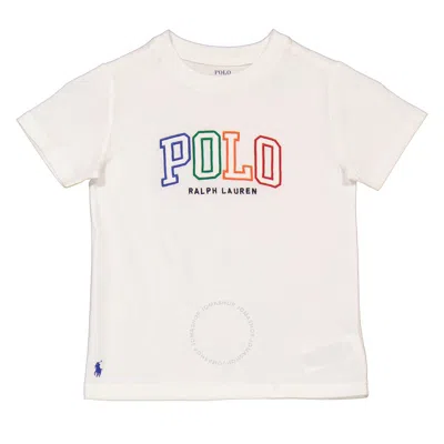 Polo Ralph Lauren Boys White Polo Logo T-shirt