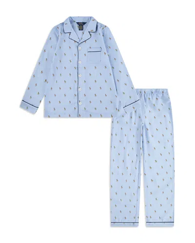 Polo Ralph Lauren Boys' Woven Long Sleeve Coat And Pants Set - Big Kid In Elite Blue