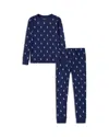 Polo Ralph Lauren Boys' Woven Long Top And Joggers Sleepwear Set - Little Kid In Newport Navy