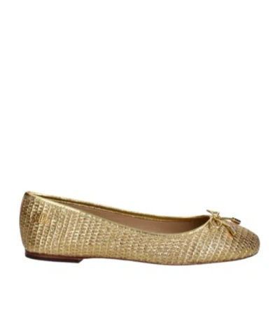 Polo Ralph Lauren Braided Ballet Shoes In Nude