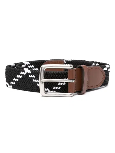 Polo Ralph Lauren Braided Belt In Black