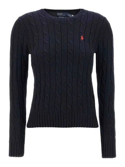 POLO RALPH LAUREN BRAIDED COTTON SWEATER