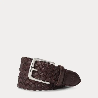 POLO RALPH LAUREN BRAIDED LEATHER BELT