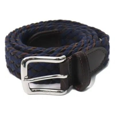 Polo Ralph Lauren Braided Signature Pony Belt In Blue