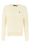 Polo Ralph Lauren Braided Sweater Sweaters And Cardigans In Yellow