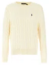 Polo Ralph Lauren Braided Sweater Sweaters And Cardigans In Beige