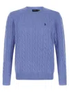 Polo Ralph Lauren Braided Sweater Sweaters And Cardigans Light Blue