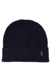 Polo Ralph Lauren Braided Wool And Cashmere Beanie In Blue