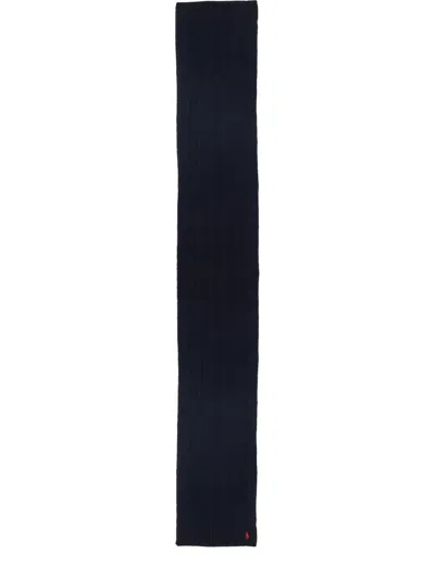 Polo Ralph Lauren Braided Wool And Cashmere Scarf In Blue