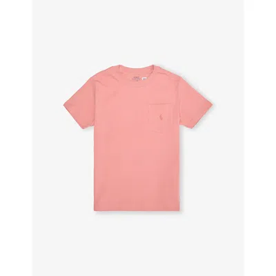POLO RALPH LAUREN BRAND-EMBROIDERY CREWNECK COTTON-JERSEY T-SHIRT 2-7