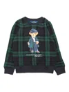 Polo Ralph Lauren Polo Bear-print Sweatshirt In Black