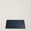 Polo Ralph Lauren Brennan Leather Desk Blotter In Navy