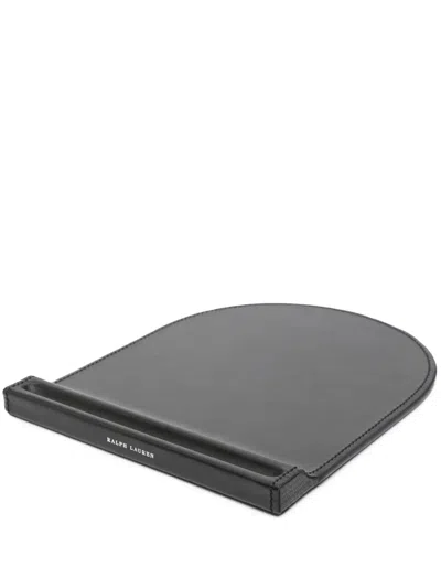 Polo Ralph Lauren Brennan Leather Mouse Pad In Black