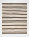 Polo Ralph Lauren Brett Stripe Flat-weave Rug In Cinder