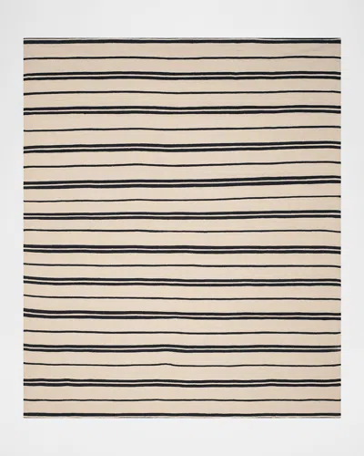 Polo Ralph Lauren Brett Stripe Flat-weave Rug In Cinder