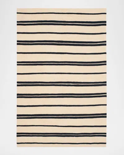 Polo Ralph Lauren Brett Stripe Flat-weave Rug In Cinder