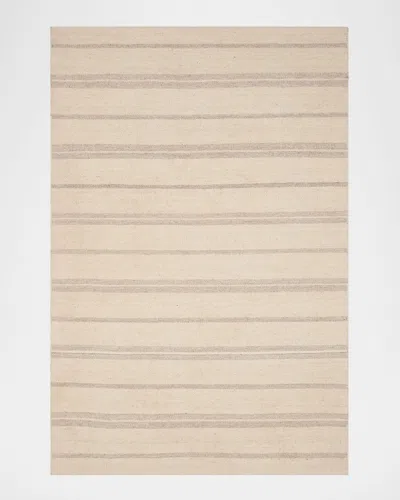 Polo Ralph Lauren Brett Stripe Flat-weave Rug In Dune