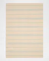 Polo Ralph Lauren Brett Stripe Flat-weave Rug In Sky