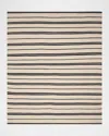 Polo Ralph Lauren Brett Stripe Flat-weave Rug In Cinder
