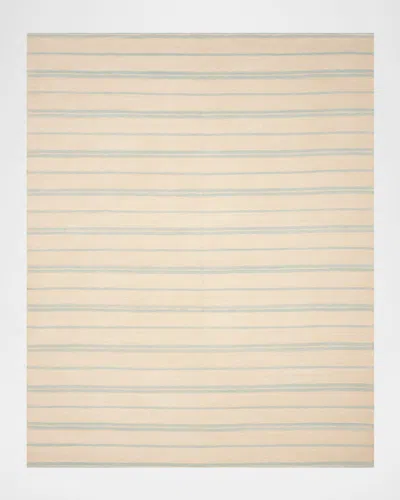 Polo Ralph Lauren Brett Stripe Flat-weave Rug In Sky